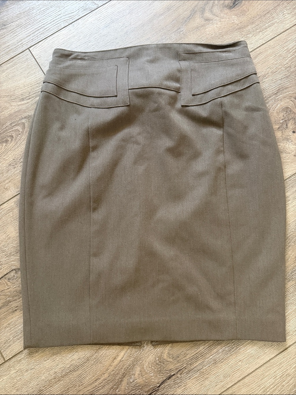 Express Light Brown Pencil Skirt - Women
